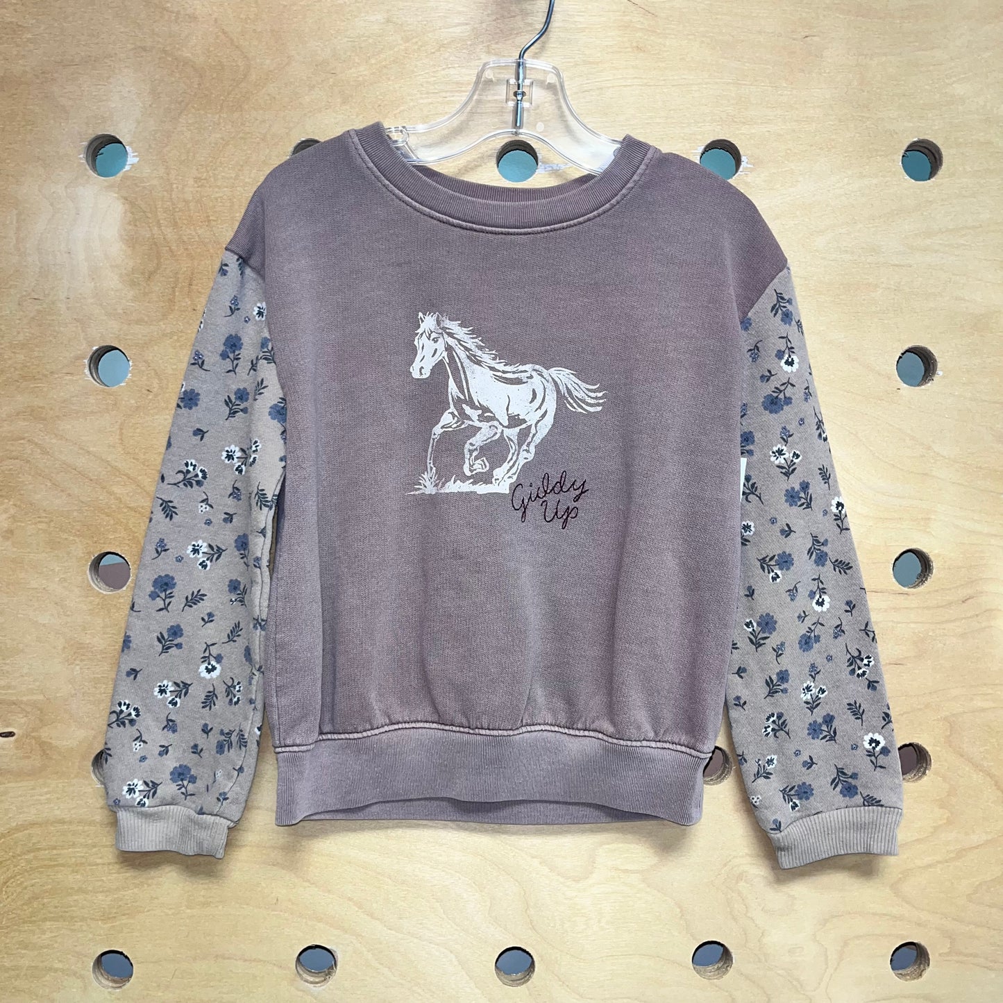 Brown Floral Giddy Up Sweatshirt