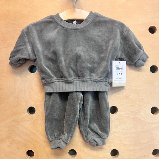 Olive Velour Outfit
