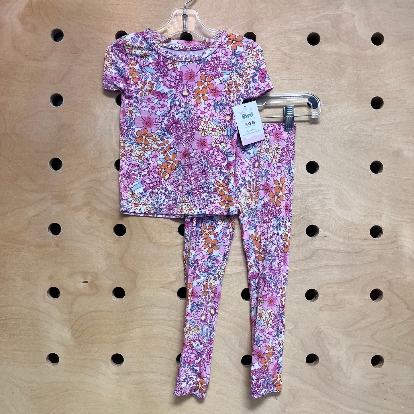 Pink/Yellow Floral Pajamas