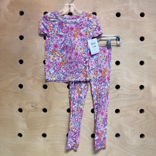 Pink/Yellow Floral Pajamas