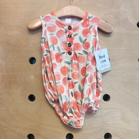 Yellow/Orange Peaches Romper