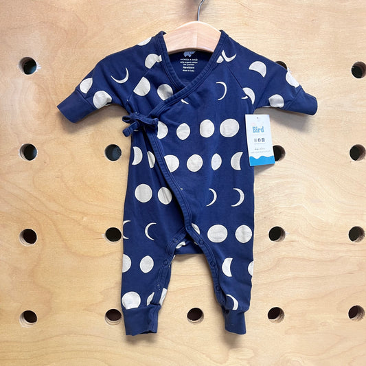Organic Moon Phases Wrap Romper