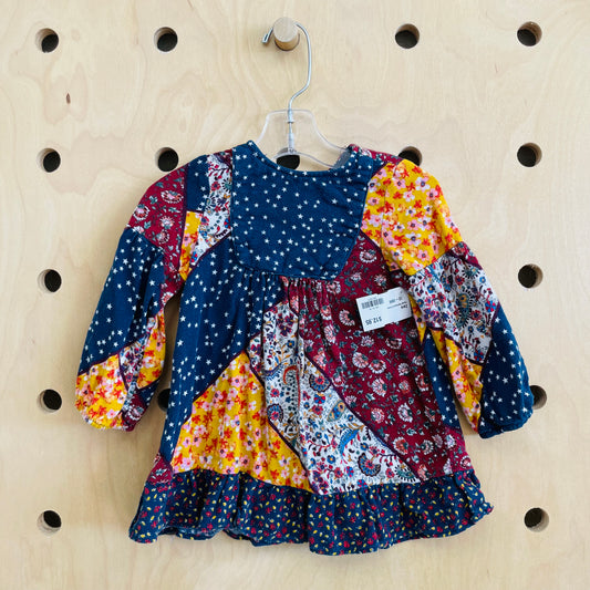 Floral Patchwork Dress