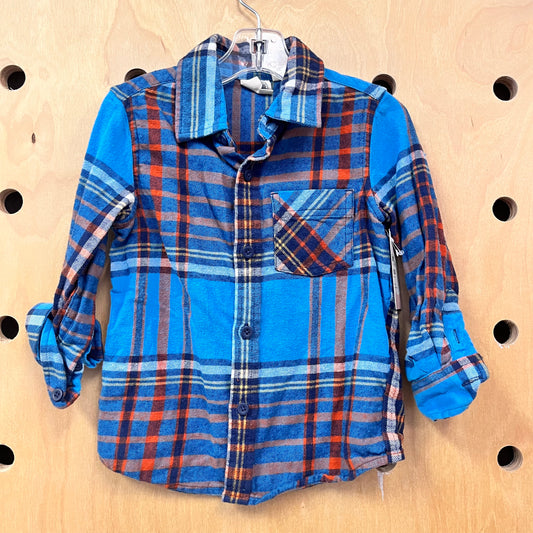 Blue & Orange Flannel