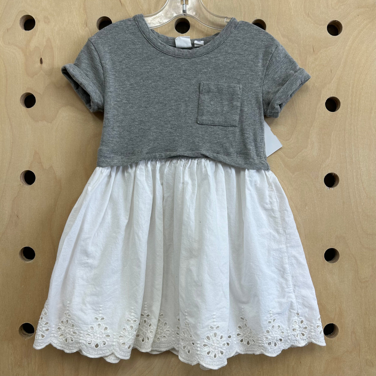 Grey & White Dress