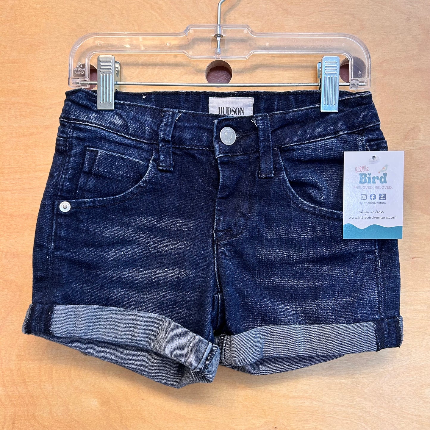 Dark Denim Stretchy Shorts