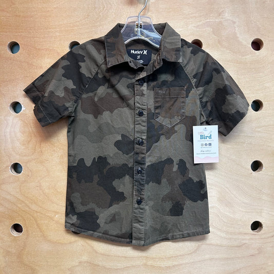 Green Camo Button Up