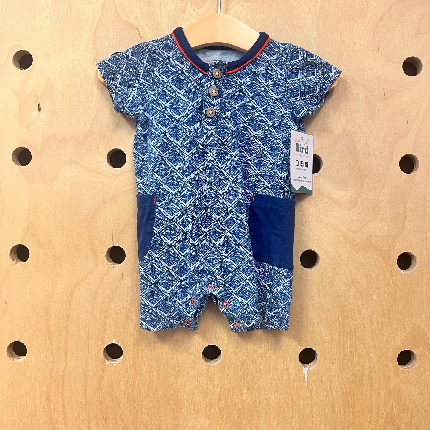 Blue Diamonds Romper