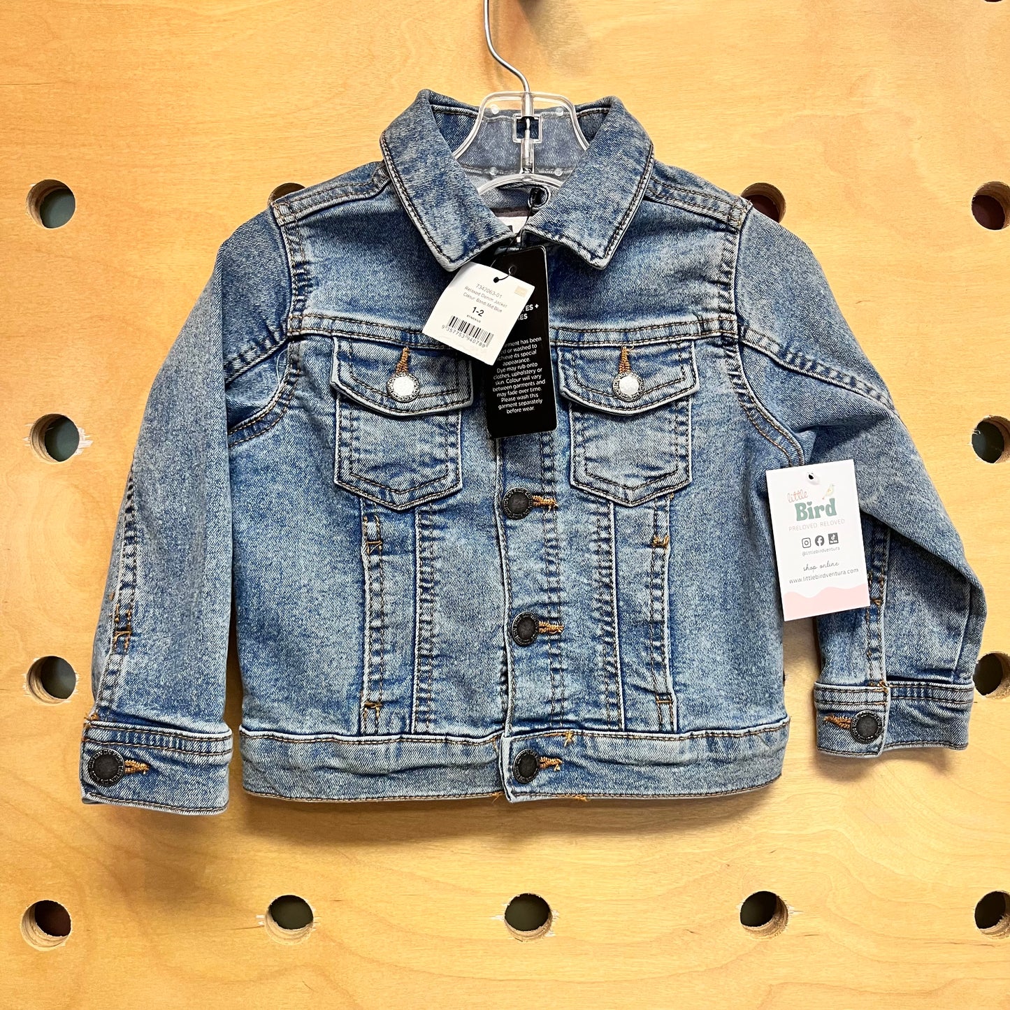 Lighter Wash Denim Snap Jacket NEW!