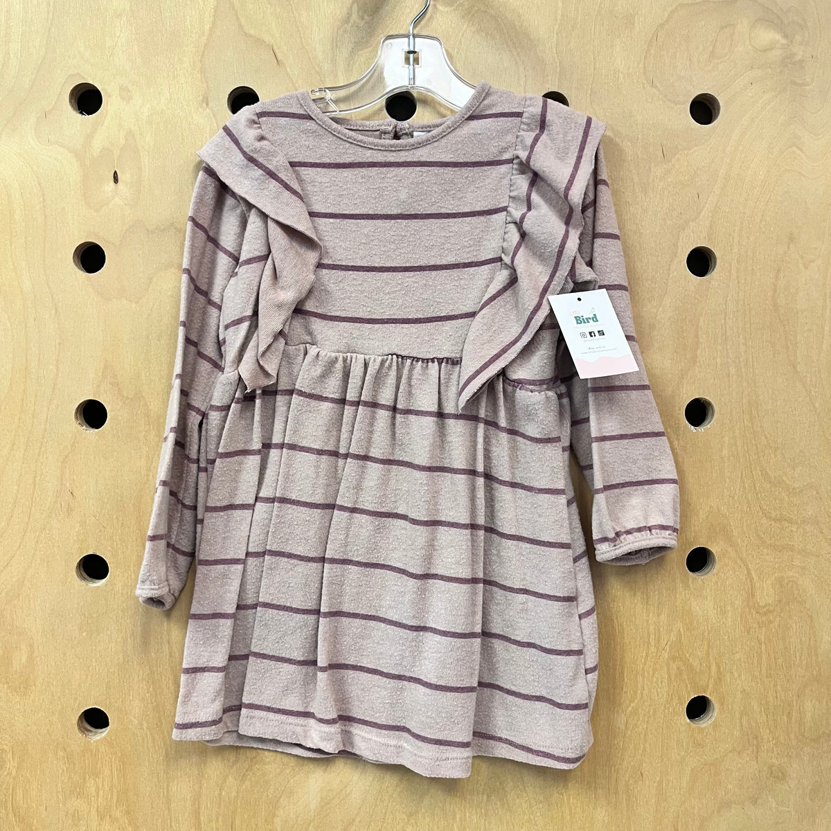 Blush/Lavender Striped Dress