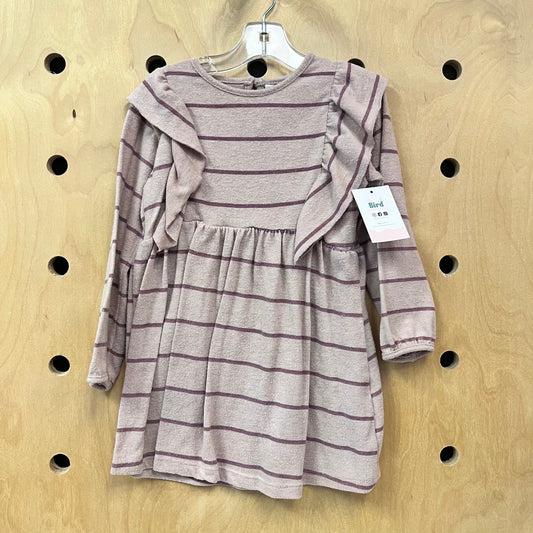 Blush/Lavender Striped Dress