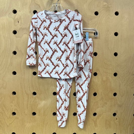 White Giraffe Bamboo Pajamas