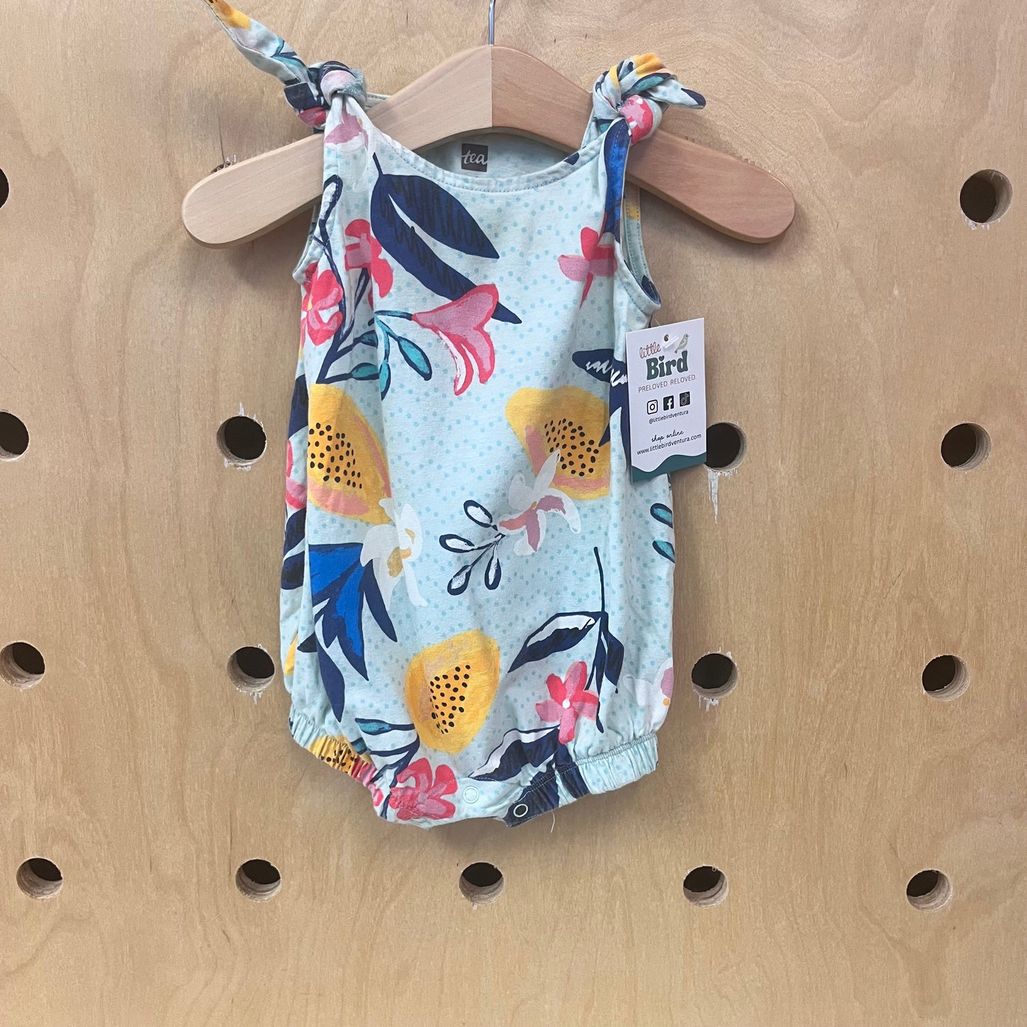 Mint Floral Bubbel Romper