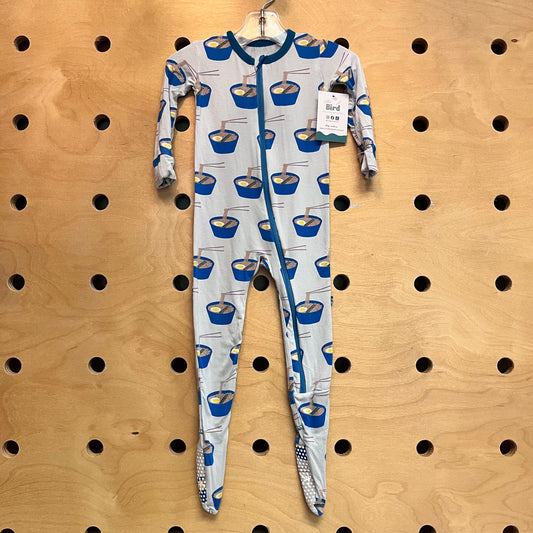 Blue Bamboo Ramen Bowl Footies