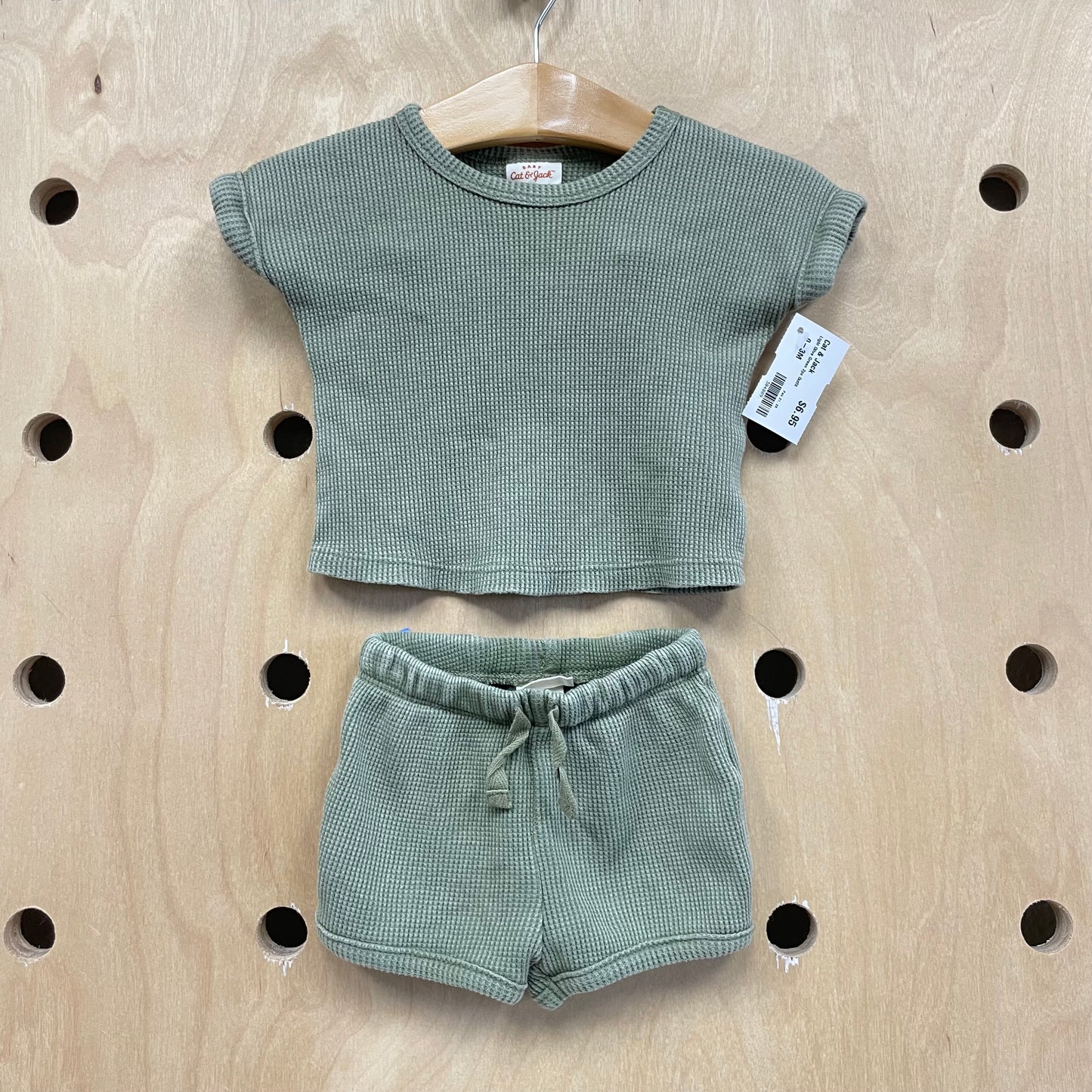Light Olive Green 2pc Outfit