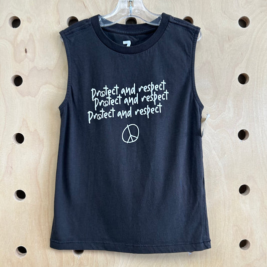 Dark Grey Protect & Respect Tank