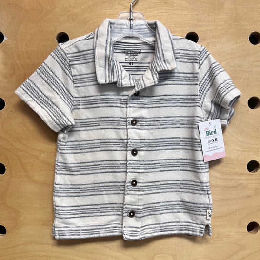 Organic Blue/White Striped Tee