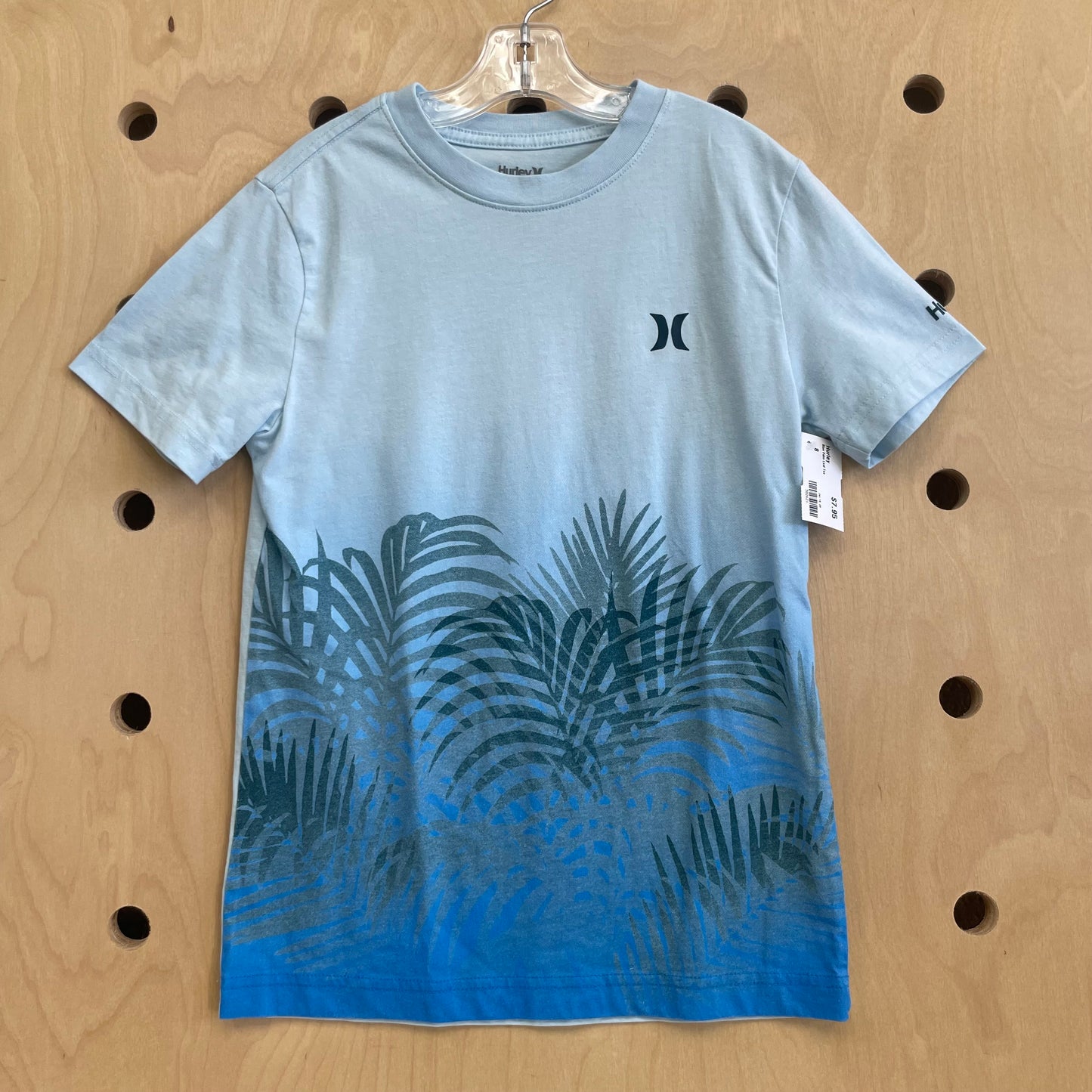 Blue Palm Leaf Tee