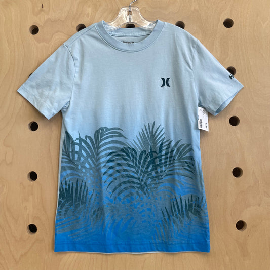 Blue Palm Leaf Tee