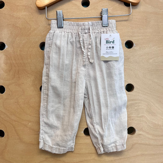 Beige Ribbed Pants