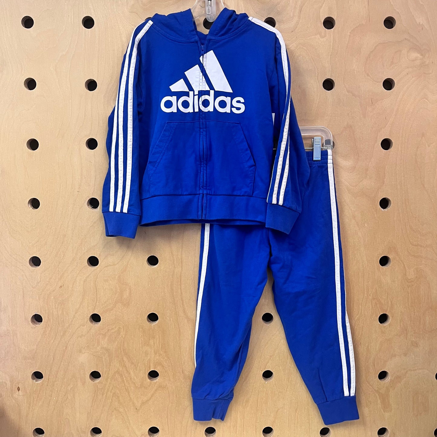 Blue Logo Zip Hoodie Outfit
