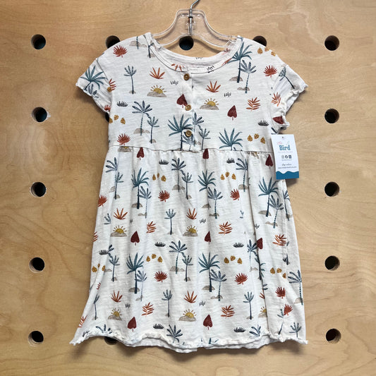 Organic Cream Desert Botanical Dress