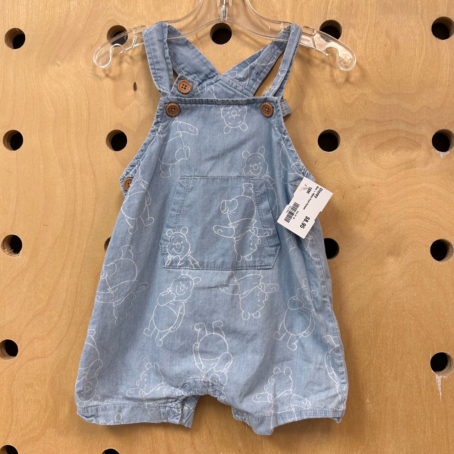 Blue + White Pooh Romper