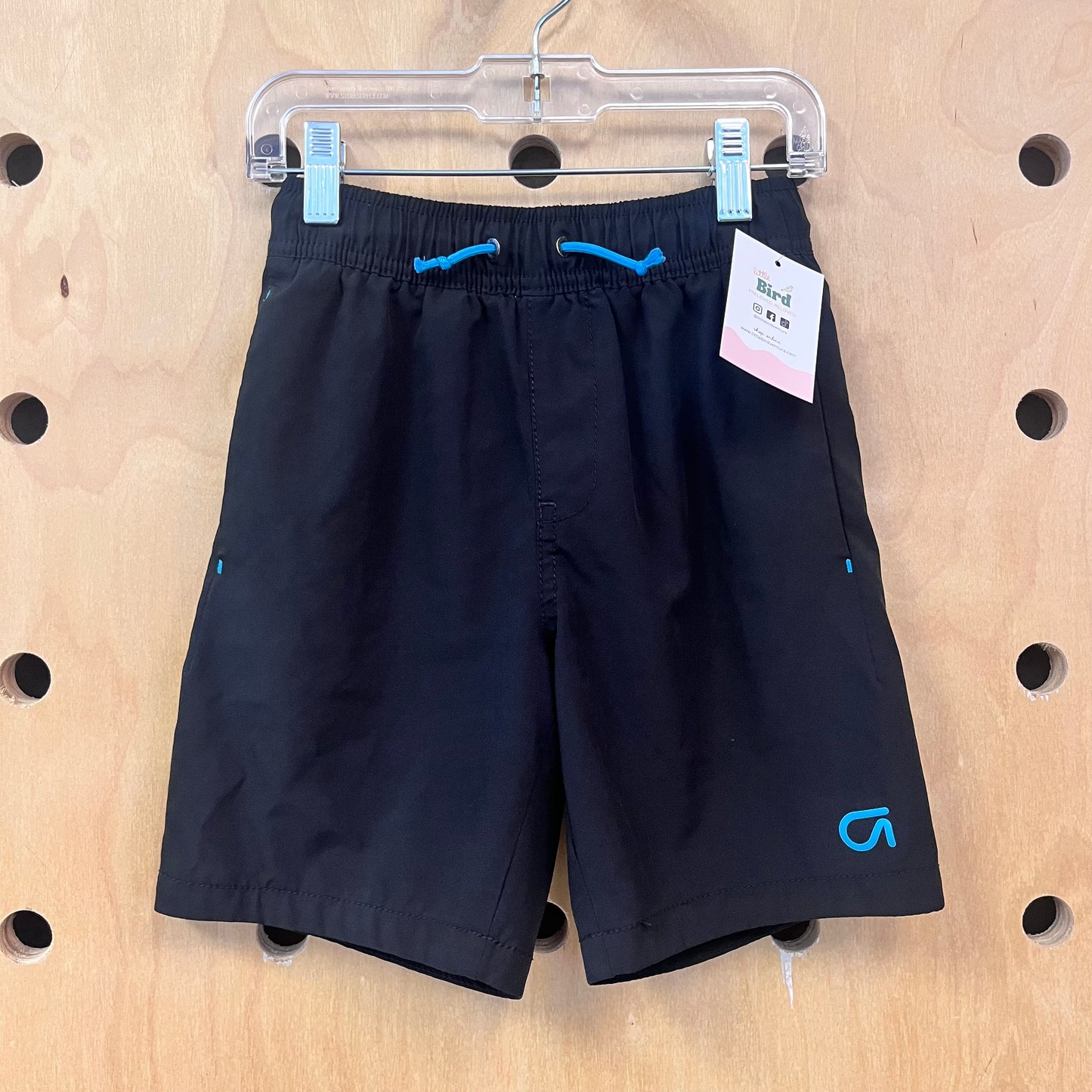 Black Mesh Lined Active Shorts