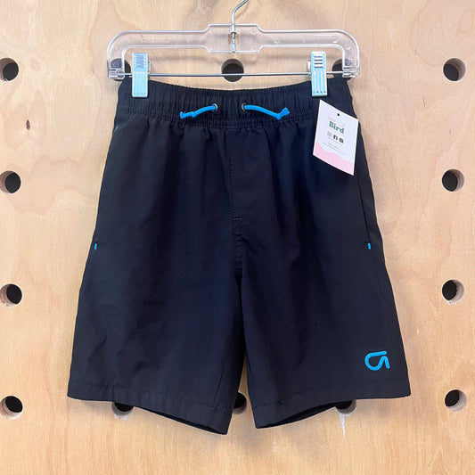 Black Mesh Lined Active Shorts