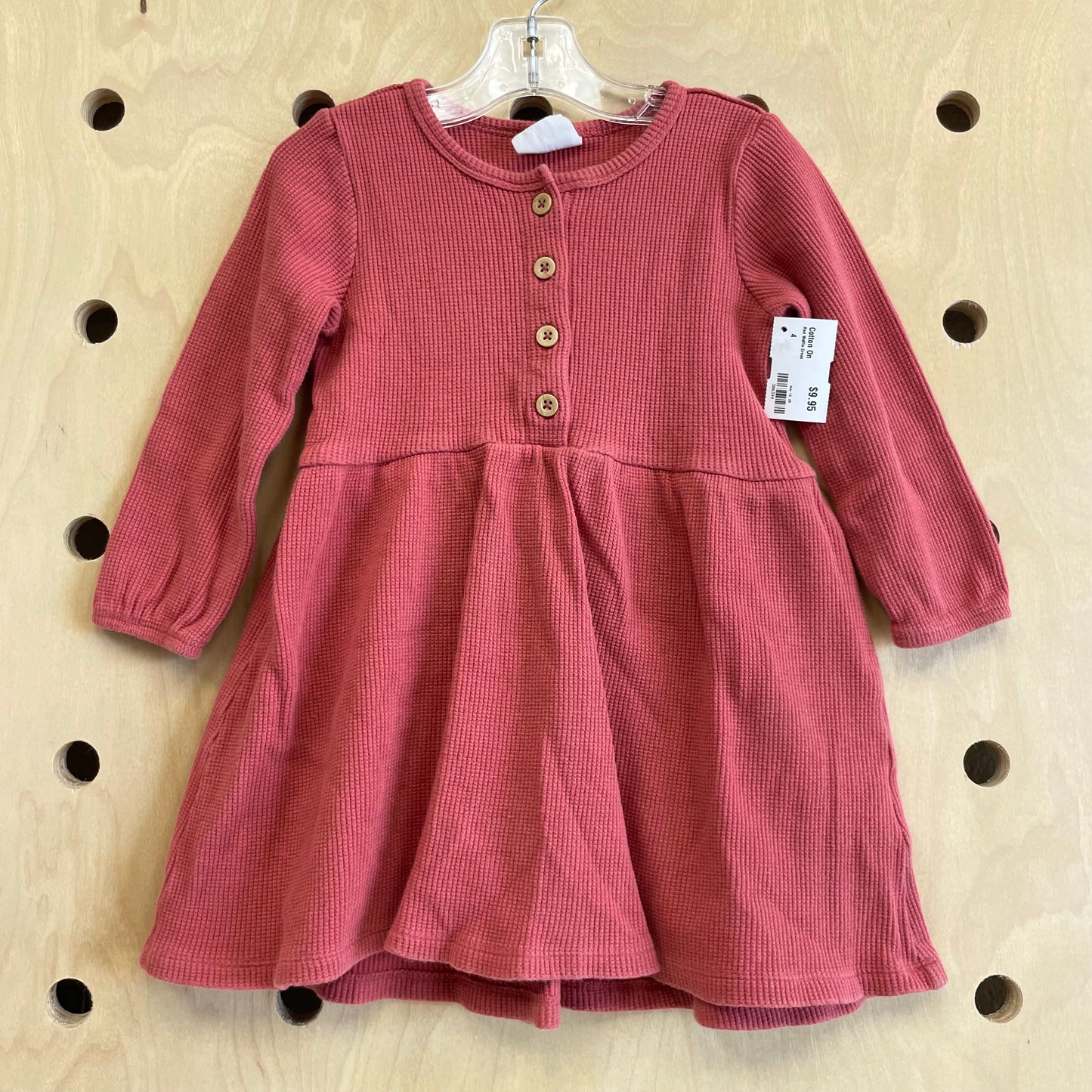 Red Waffle Dress