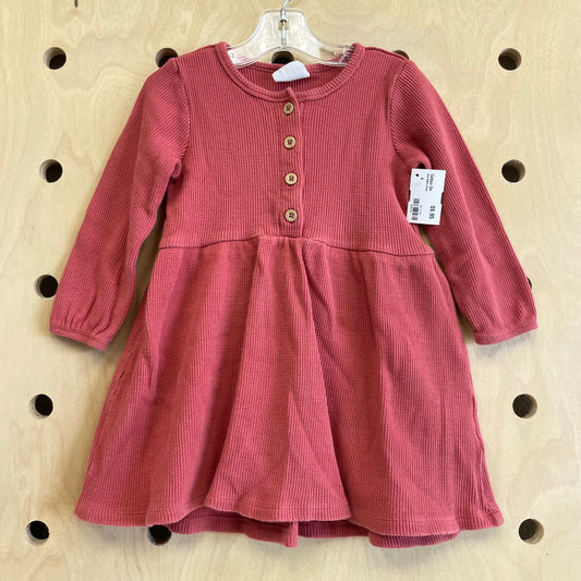 Red Waffle Dress