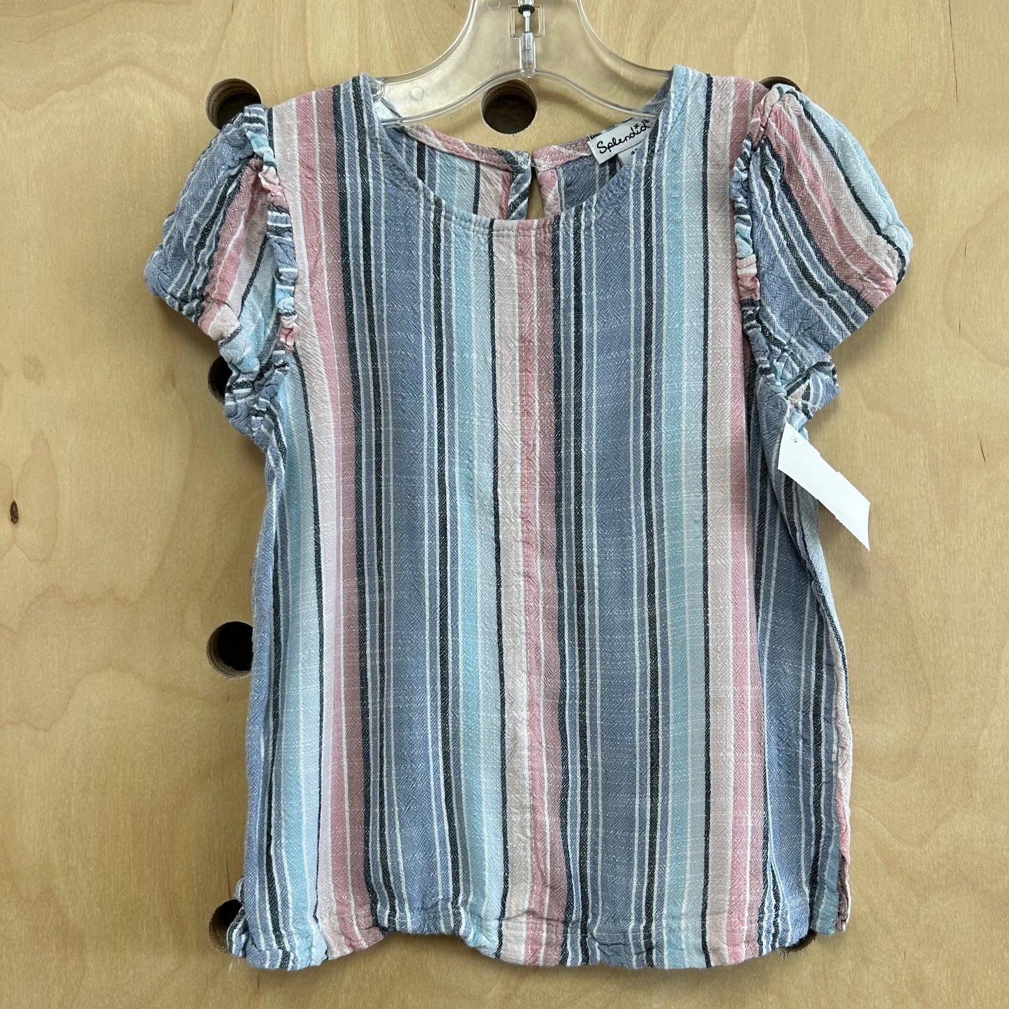 Blue & Pink Striped Top