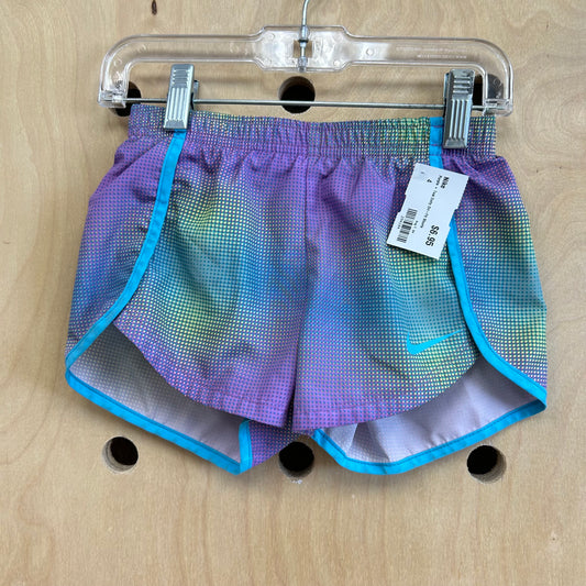 Purple + Teal Dotty Dri-Fit Shorts