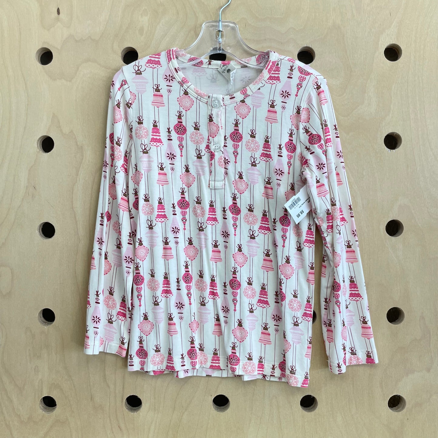 Cream & Pink Organic Holiday Shirt