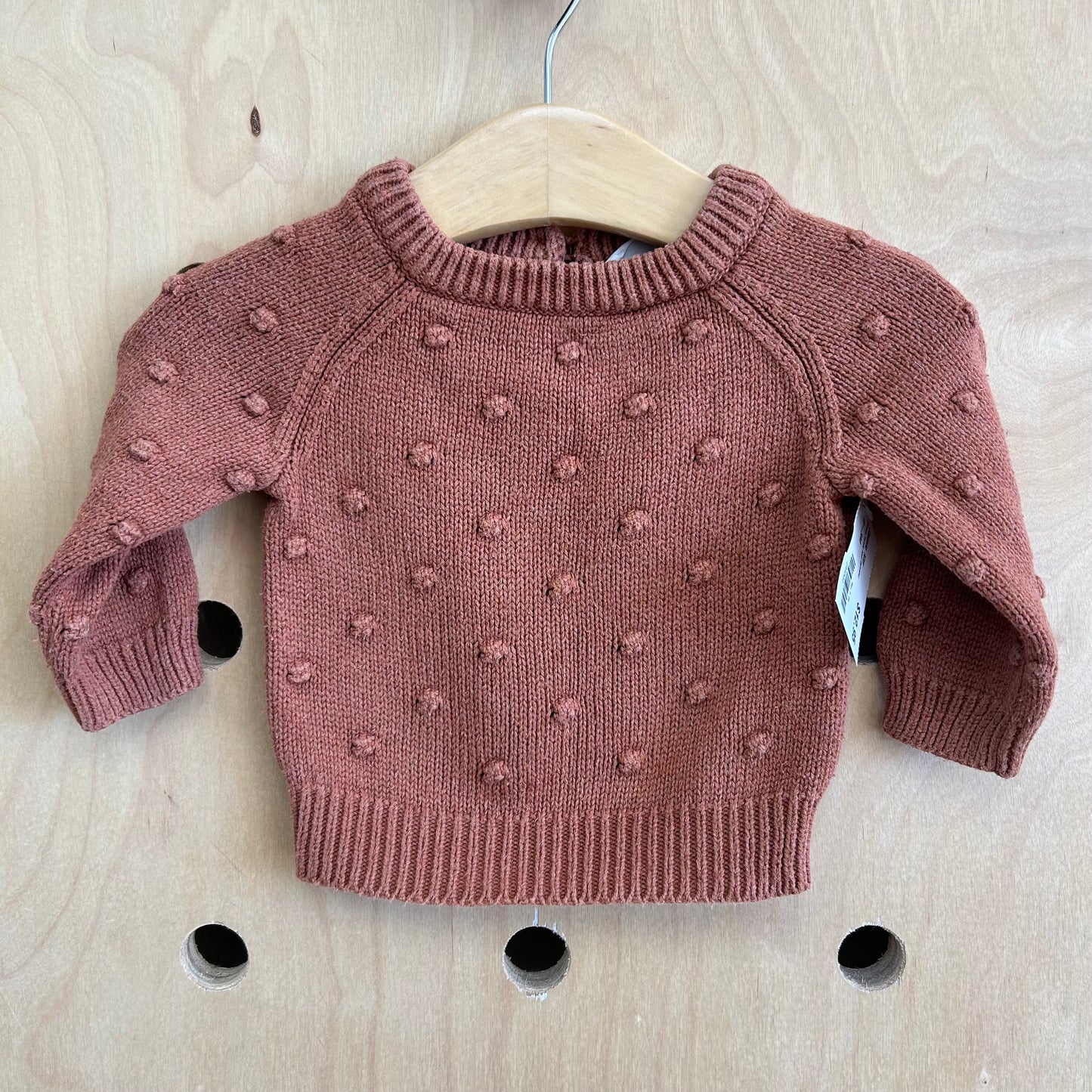 Brown Nobby Knit Sweater