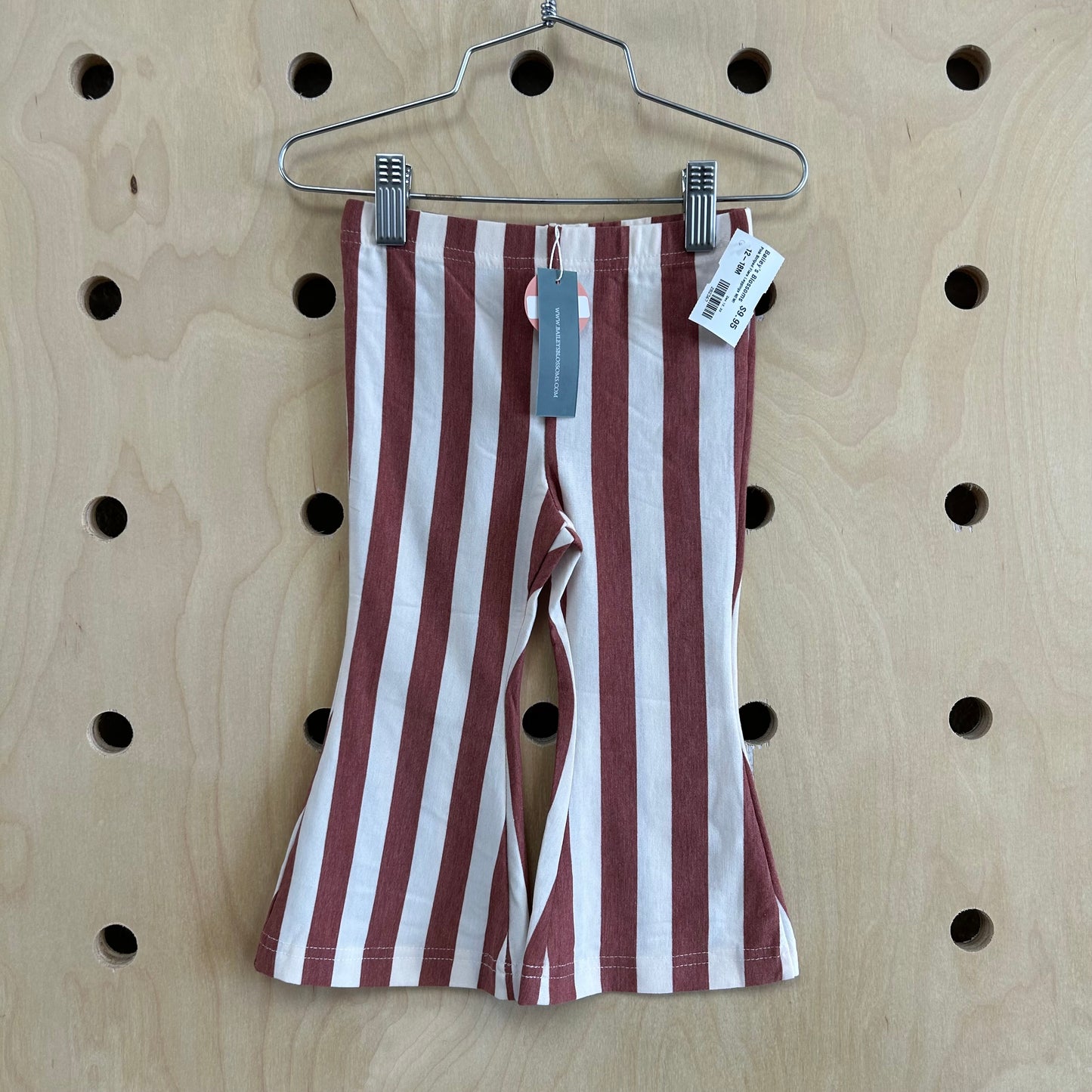 Pink Striped Flare Leggings NEW!