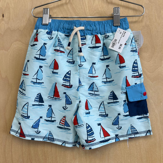 Blue Sailboats Swim Trunks NEW!
