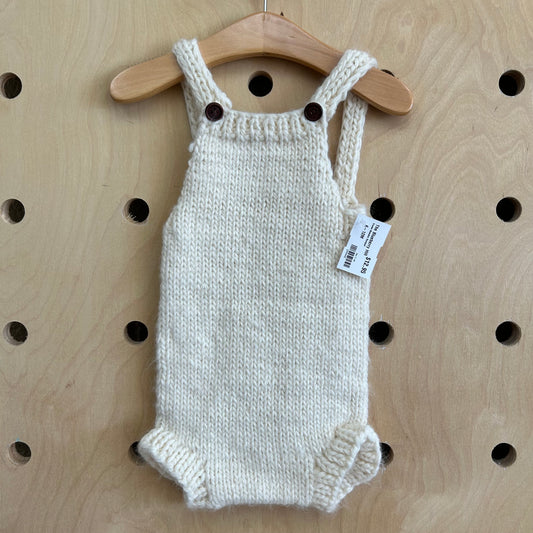 Cream Sweater Romper