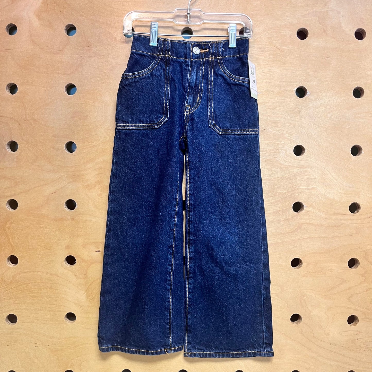 Dark Wash Baggy Denim Pants