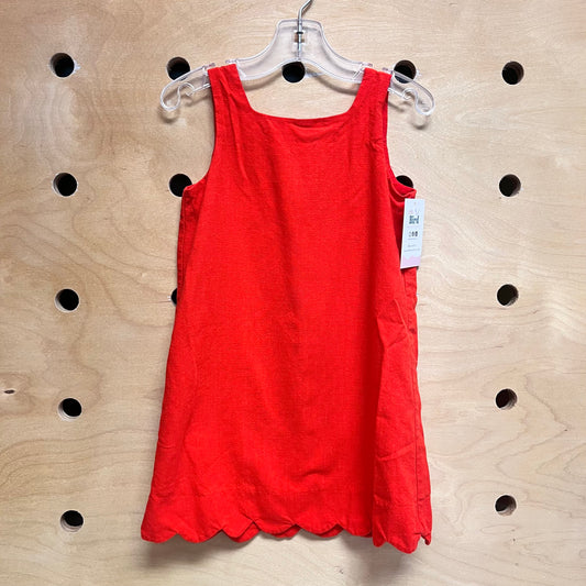 Red Scalloped Dress