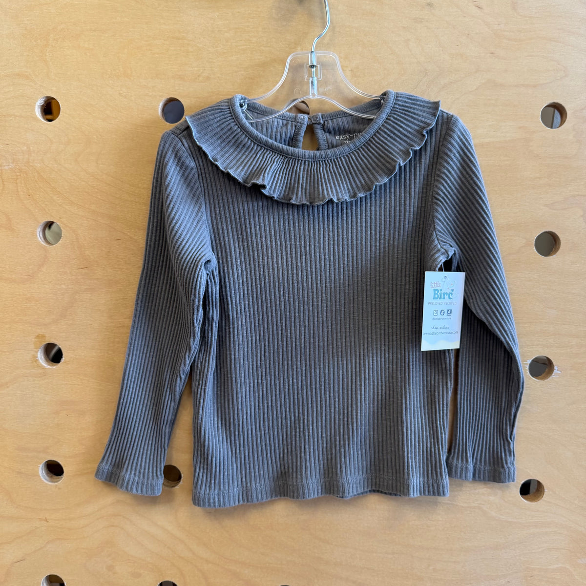Organic Ribbed Collar LS