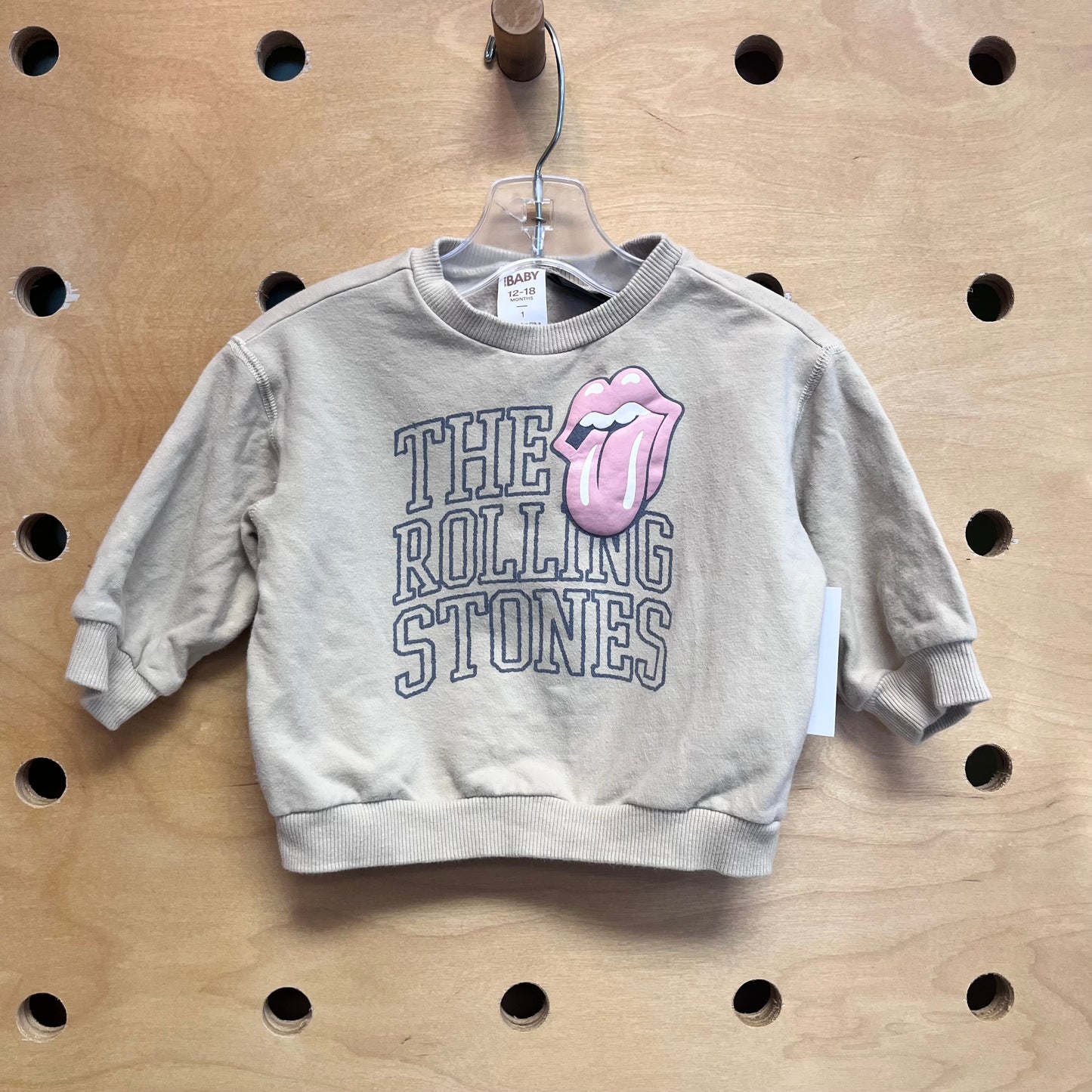 Beige Rolling Stones Pullover