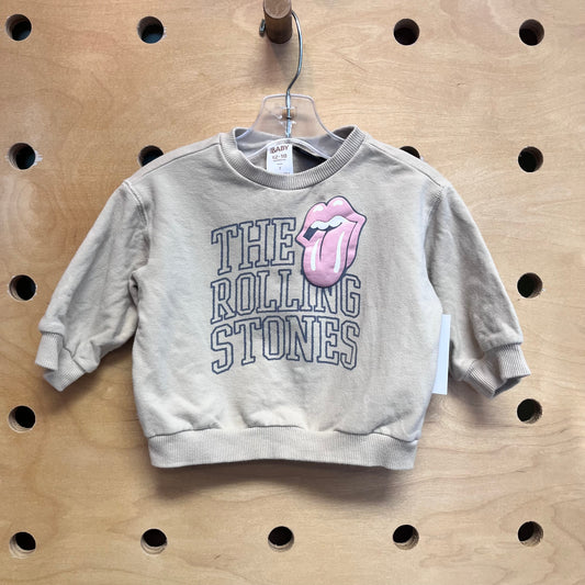 Beige Rolling Stones Pullover