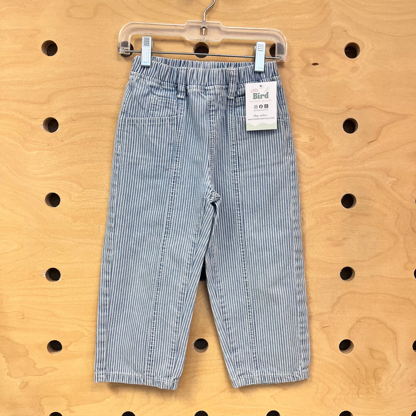 Railroad Stripe Pull On Denim