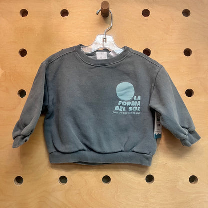 Teal La Forma Del Sol Sweatshirt