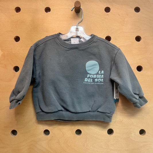 Teal La Forma Del Sol Sweatshirt