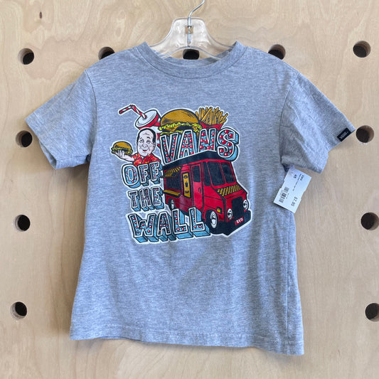 Grey Food Truck Logo Tee