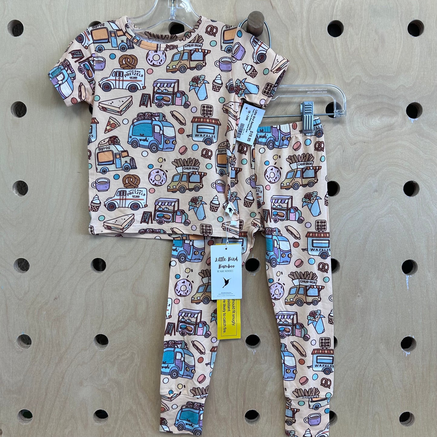 Peach Treats Bamboo Pajamas NEW!