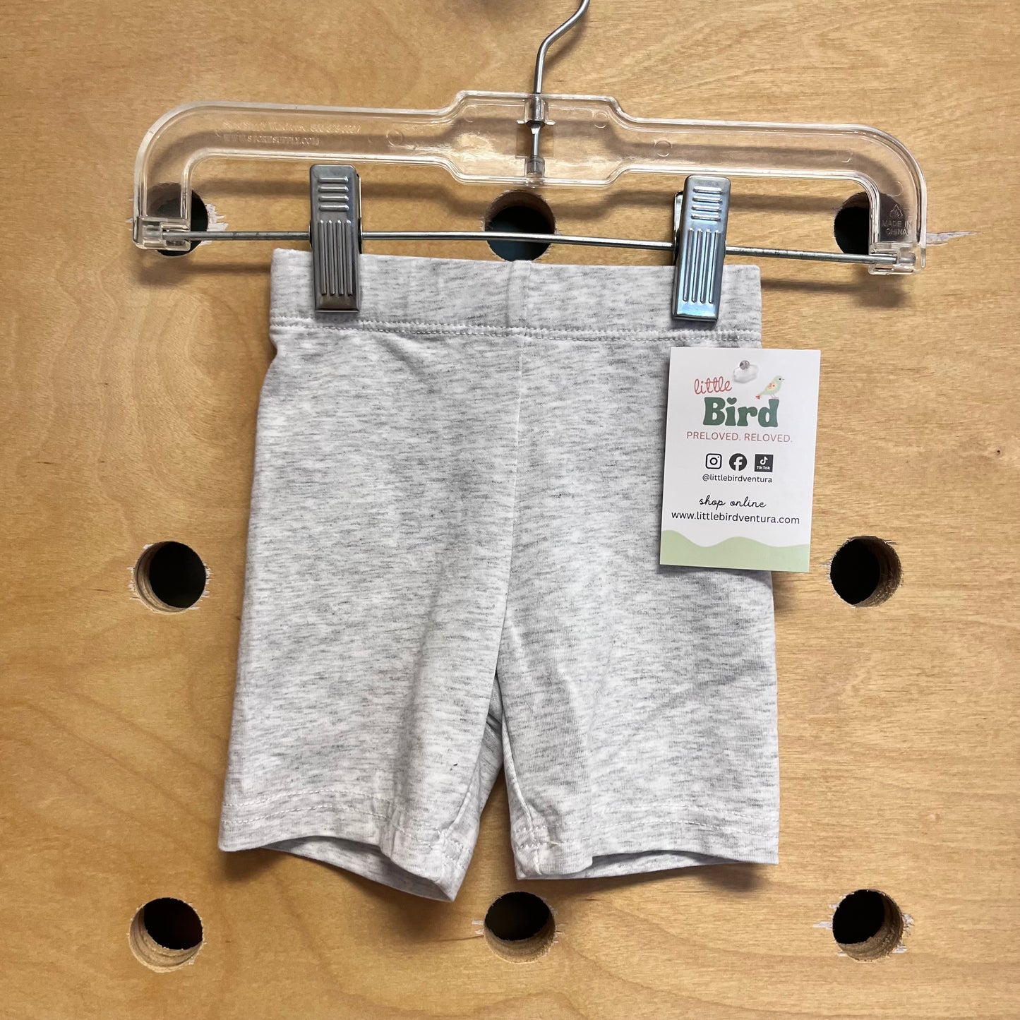 Heathered Grey Bike Shorts