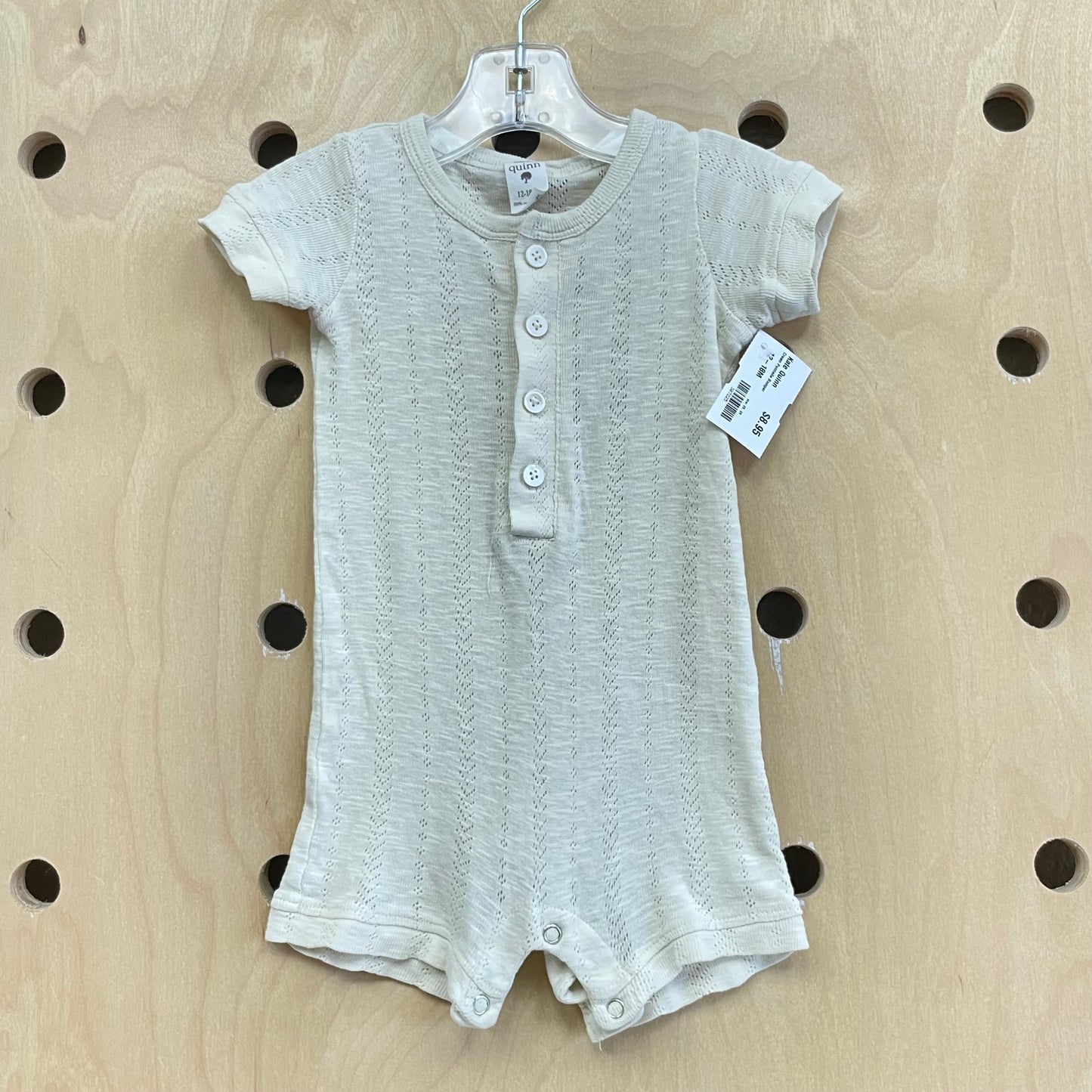 Cream Pointelle Romper
